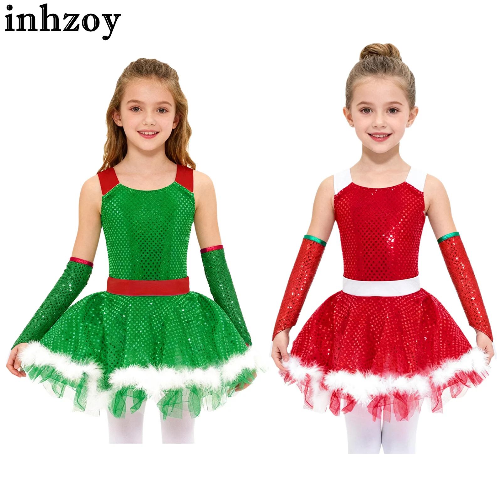 Elf Costume Christmas - Kids Girls Christmas Santa Elf Costume