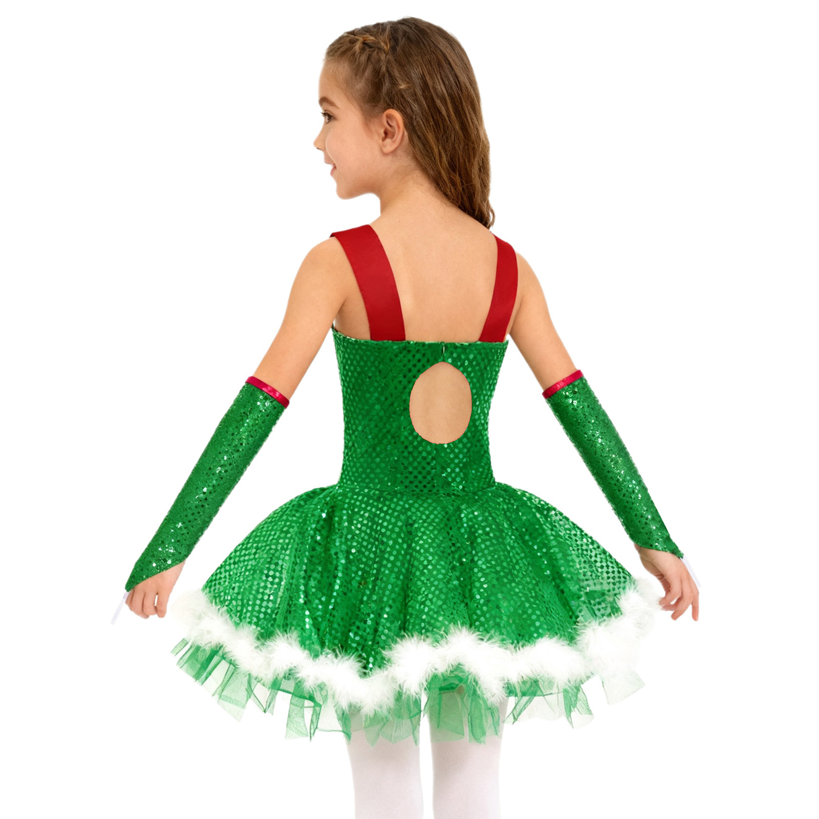 Girls Christmas Dance Tutu Dre - Elf Costume Christmas incelemesi ve fiyatı