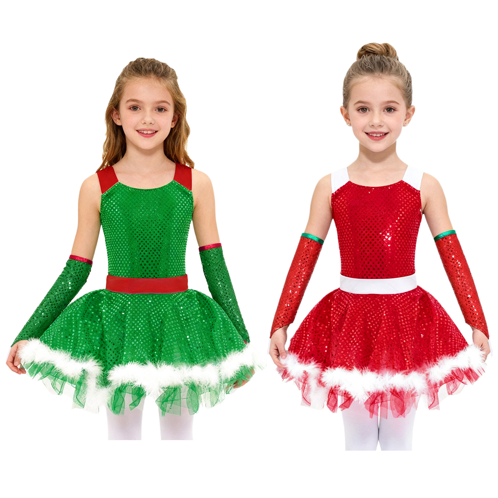 Girls Christmas Dance Tutu Dre - Elf Costume Christmas incelemesi ve fiyatı