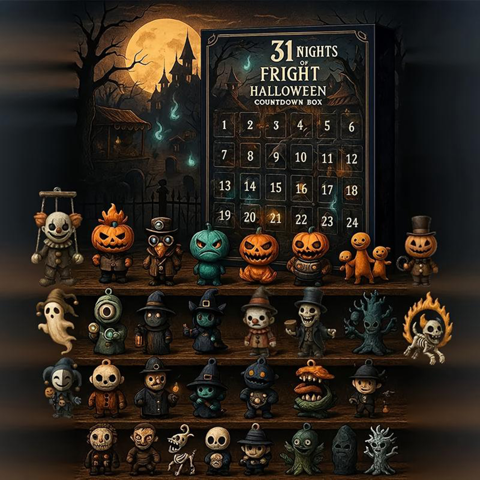 31 Nights Of Fright For Hallow - Advent Calendar Gift incelemesi ve fiyatı