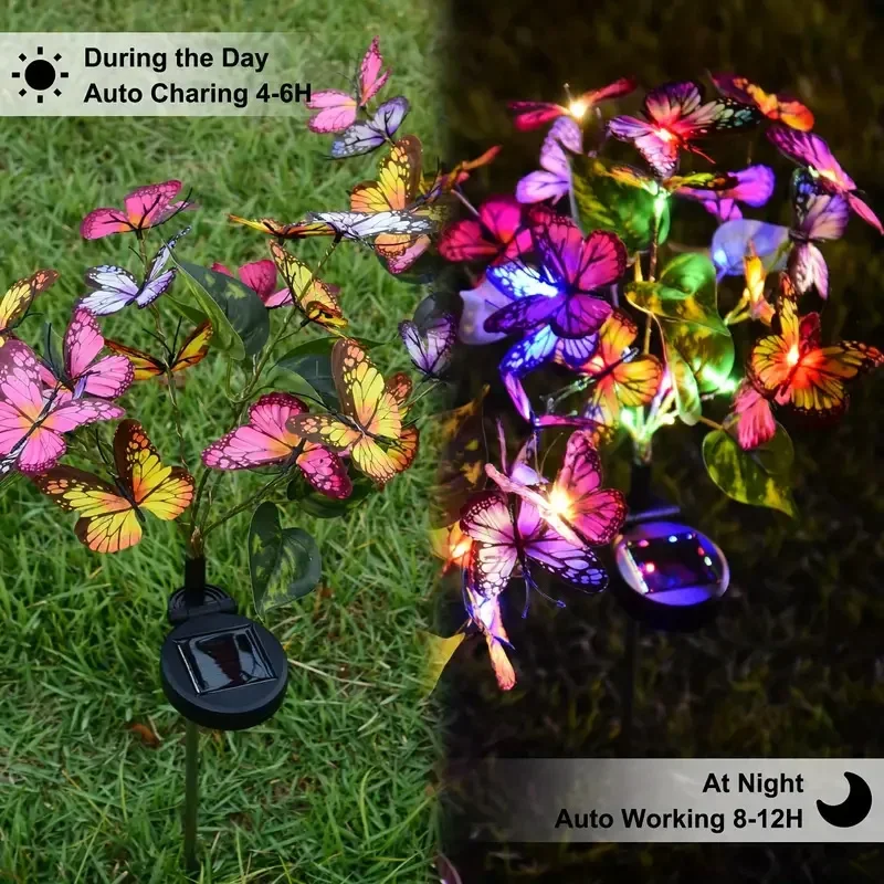 Solar LED Butterfly Garden Lig - Christmas Lights Outdoor incelemesi ve fiyatı