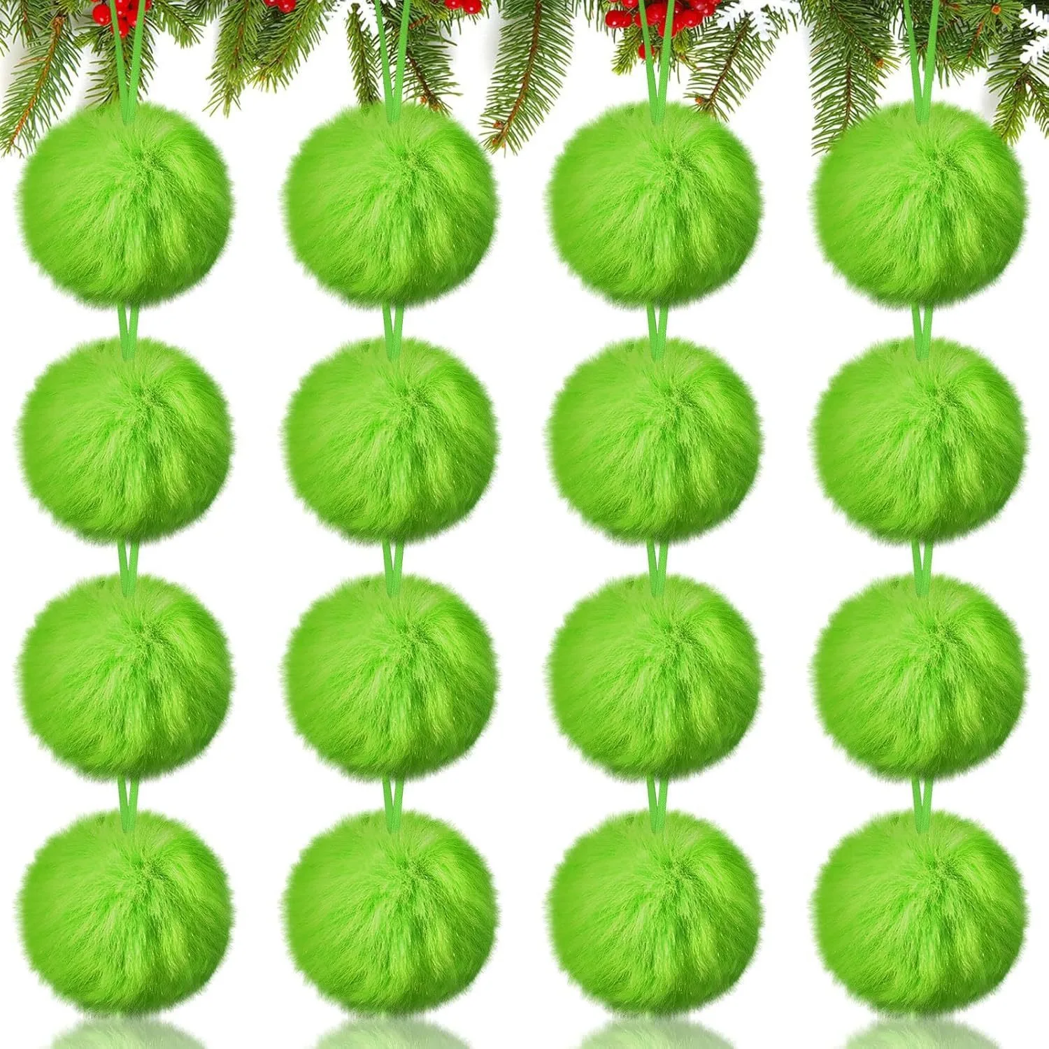 Christmas Green Long Plush Bal - Santa Hat Plush incelemesi ve fiyatı