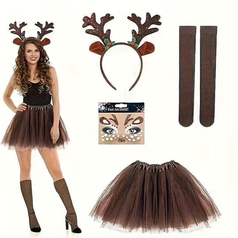 Reindeer Costume Set Antler He - Reindeer Antlers Headband incelemesi ve fiyatı