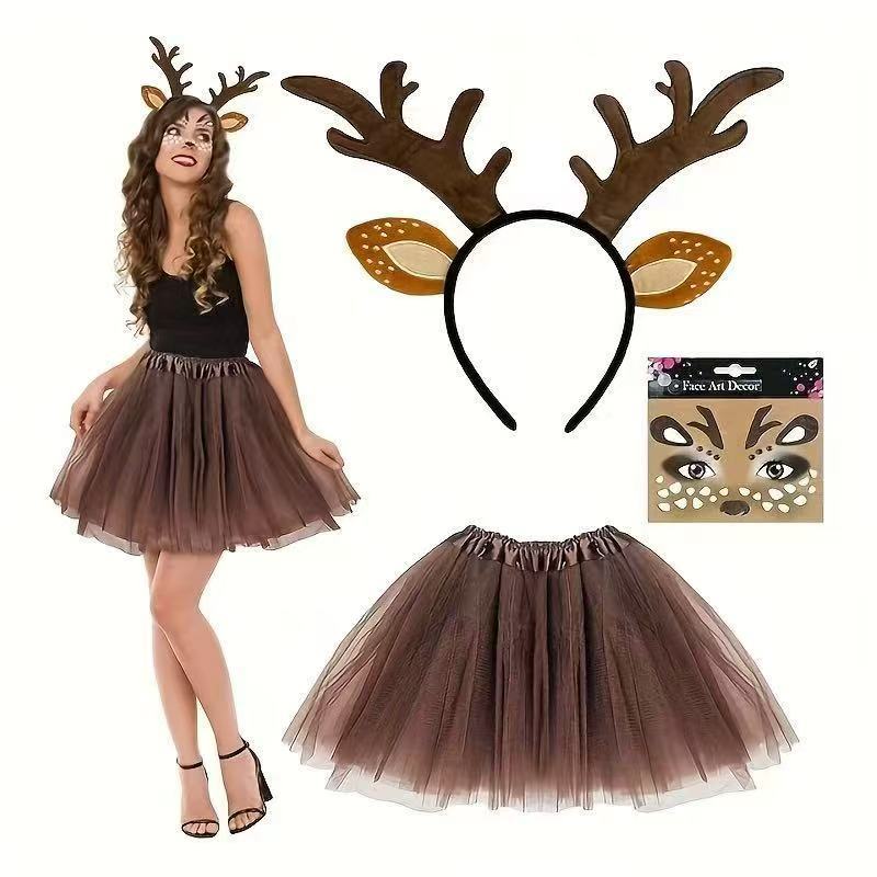 Reindeer Costume Set Antler He - Reindeer Antlers Headband incelemesi ve fiyatı