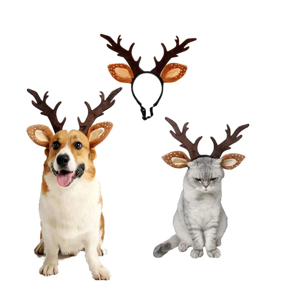 Dogs Headbands Deer Costume Ha - Reindeer Antlers Headband incelemesi ve fiyatı